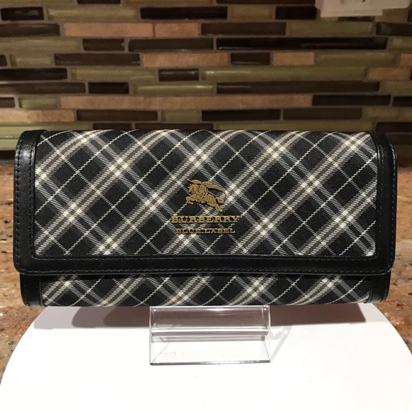 BURBERRY Blue Label Signature Nova Check Long Wallet 🔥😍🖤 - Picture 15 of 16
